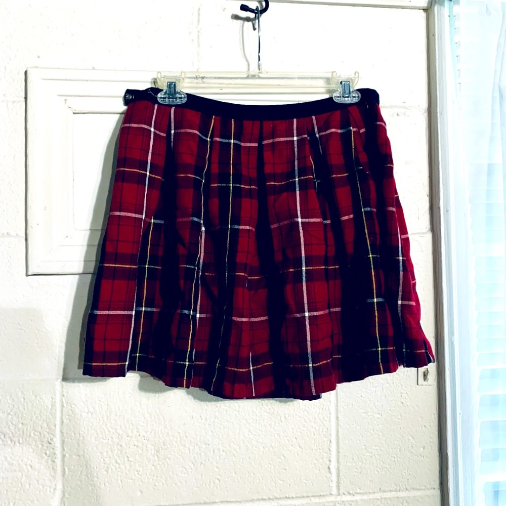 🏝️Plaid pleated Hot Topic mini skirt